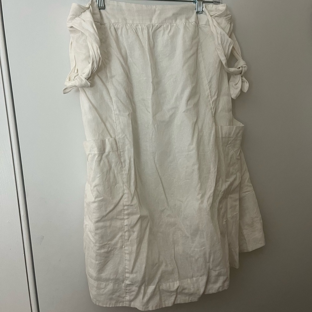 Free people white off the shoulder lined dress